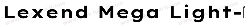 Lexend Mega Light字体转换